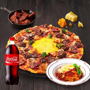 Cheese Fondue Fire Meat + New Cheese Bowl + Coke 1.25L product image