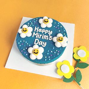 Personalized Happy Flower Cake product image