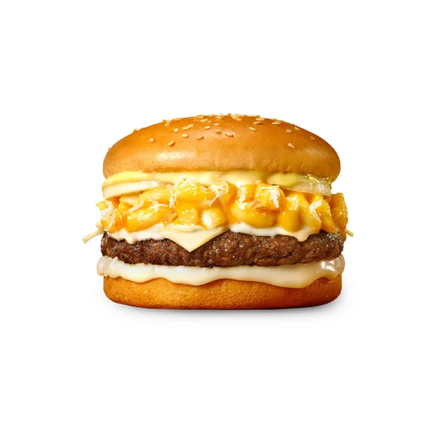 Quatro Mac&Cheese Burger In South Korea No Brand Burger