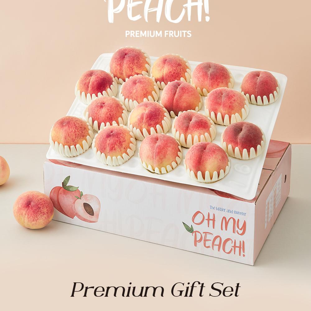 Soft and Sweet White Peach 4kg (15–18 pcs) In South Korea Suplelin