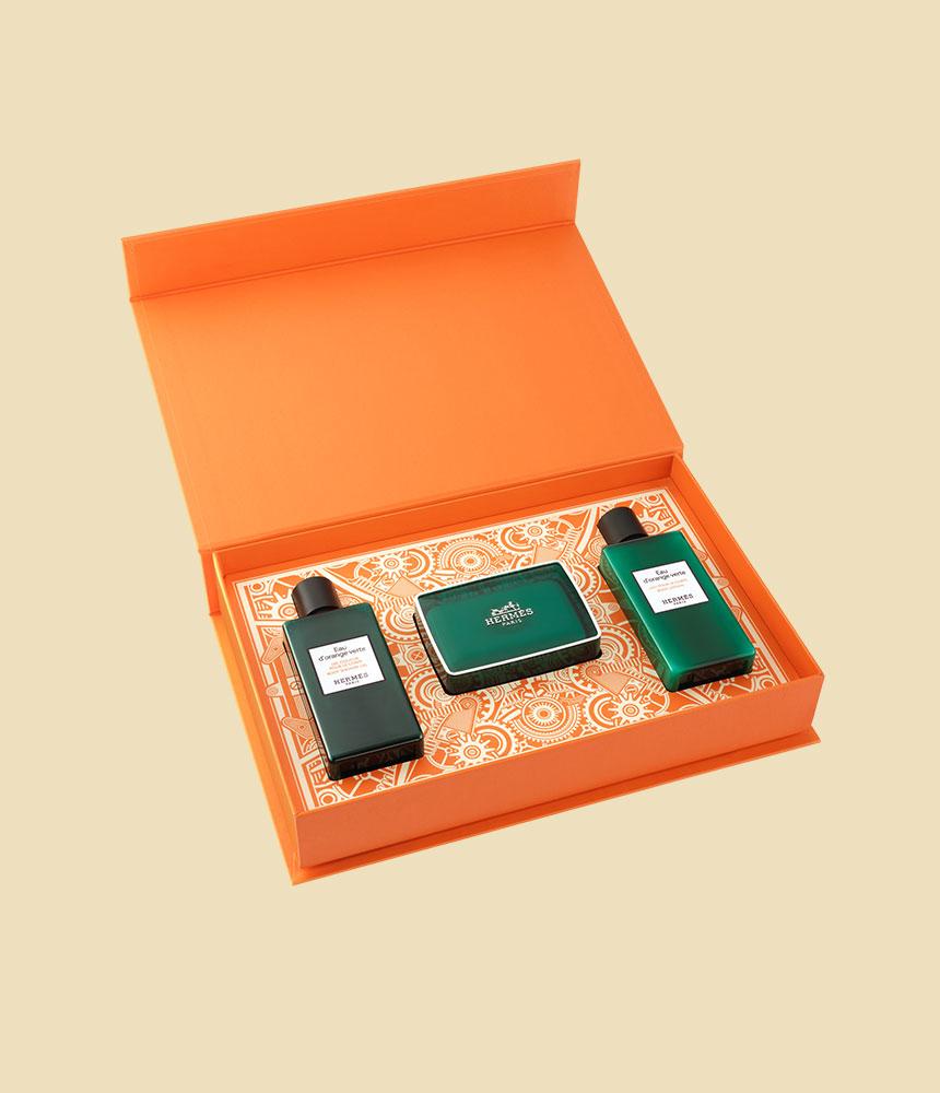 HERMES Eau d'Orange Verte ギフトセット EAU 'D'ORANGE VERTE HAIR 3SKUS (with shopping bag) In South