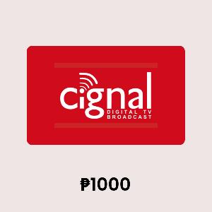 Cignal TV Load ₱1000 Gift Card product image