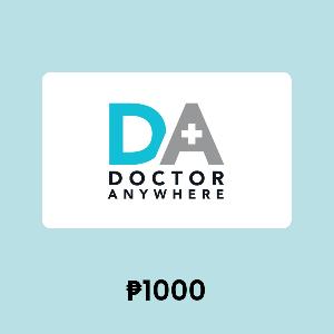 Doctor Anywhere ₱1000 Gift Card product image
