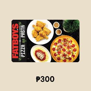 Fatboys Pizza Pasta ₱300 Gift Card product image