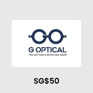 G OPTICAL SG$50 Gift Card product image