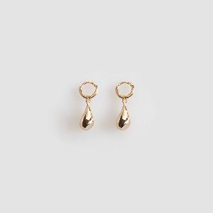 Cutting Eyedrop Earring-Gold product image