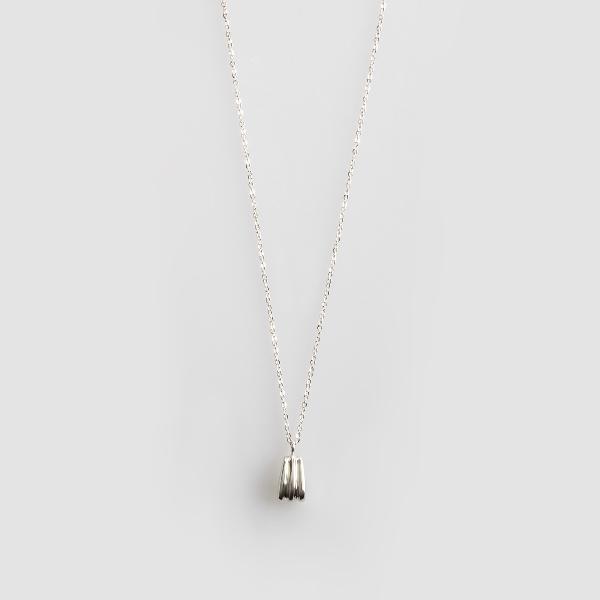 Triple Shell Necklace-Silver item image