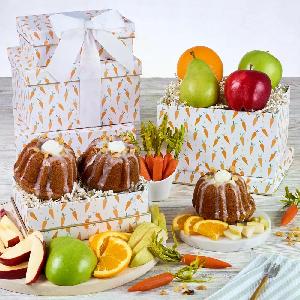Fresh Fruit and Bundt Cakes Easter Gift Tower product image