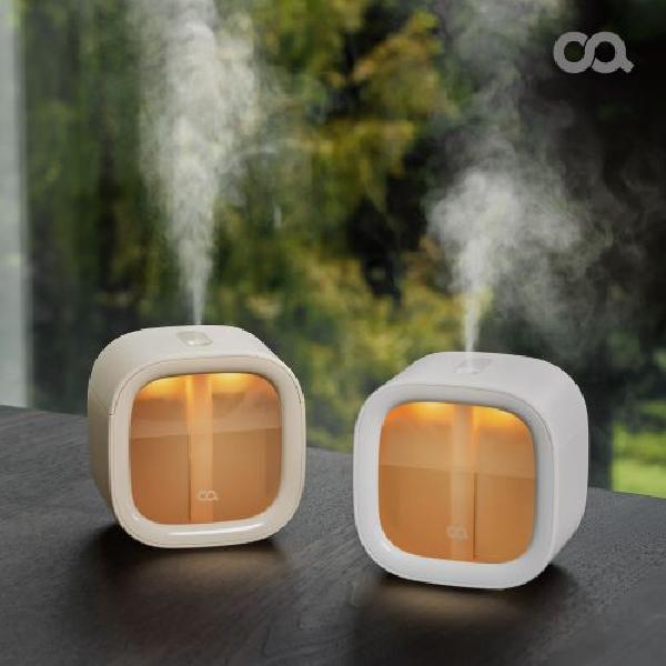 Square Mini Wireless Ultrasonic Humidifier White H0197 product image