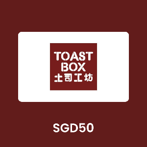 TOAST BOX SGD50 Gift Card product image