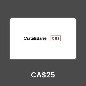 CB2 Canada CA$25 Gift Card product image