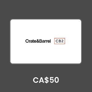 CB2 Canada CA$50 Gift Card product image