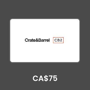 CB2 Canada CA$75 Gift Card product image