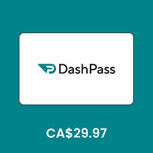 DashPass by DoorDash Canada  CA$29.97 Gift Card product image