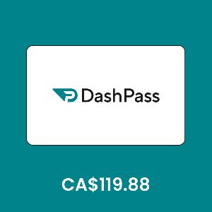 DashPass by DoorDash Canada  CA$119.88 Gift Card product image