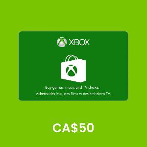 Xbox Canada CA$50 Gift Card product image