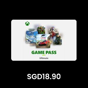 Xbox Game Pass Ultimate – 1-Month Membership SGD18.90 Gift Card product image