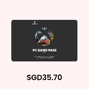 Game Pass PC - 3 Month Membership SGD35.70 Gift Card product image