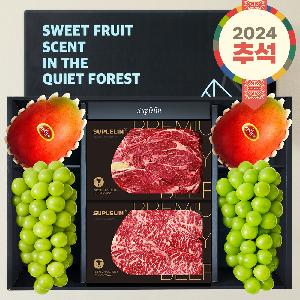 (2024Chuseok) 1++ Korean Beef & 2 Shine Muscats & 2 Apple Mangoes (2.5kg) product image