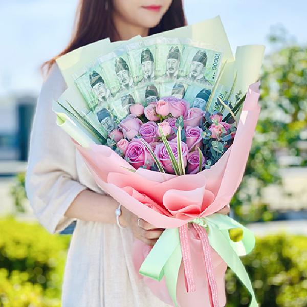 Money Flower Box  Flower Gift Korea
