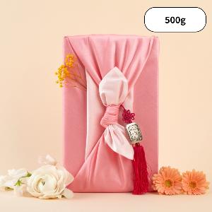 Sweet Braised Balloon Flower Root (Flower Ribbon Wrap Package-Pastel Red) 500g product image