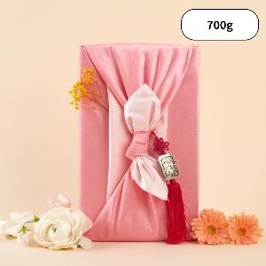 Sweet Braised Balloon Flower Root (Flower Ribbon Wrap Package-Pastel Red) 700g product image