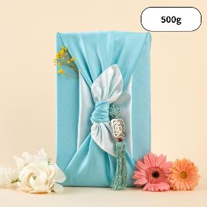 Sweet Braised Balloon Flower Root (Flower Ribbon Wrap Package-Pastel Blue) 500g product image