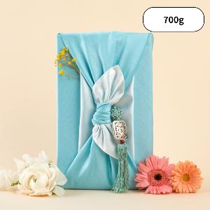 Sweet Braised Balloon Flower Root (Flower Ribbon Wrap Package-Pastel Blue) 700g product image
