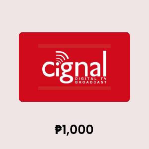 Cignal TV Load ₱1,000 Gift Card product image