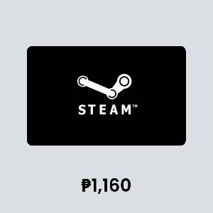 Steam Wallet ₱1,160 Gift Card product image
