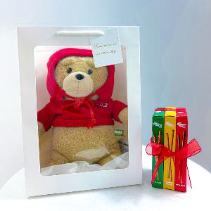 【Limited 100 Sets】 "Pepero Day" Ted Bear Plush Gift Set (Includes 3 Pepero) item image