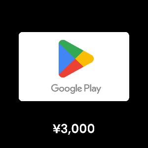 Google Play ¥3,000 Gift Card product image