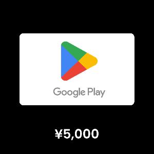 Google Play ¥5,000 Gift Card product image