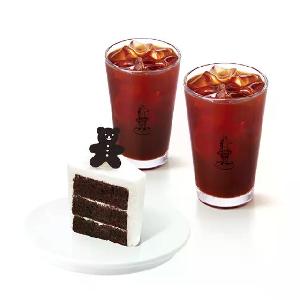 Teddy Bear Chocolate Chiffon (Slice) + 2 Americano (P) product image