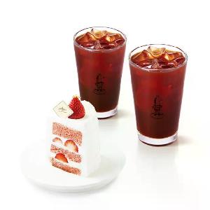 Double Strawberry Chiffon (Slice) + 2 Americano (P) product image