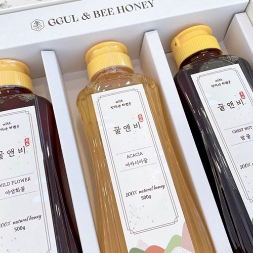Honey&Bee Natural Chestnut Honey Acacia Honey Wildflower Honey