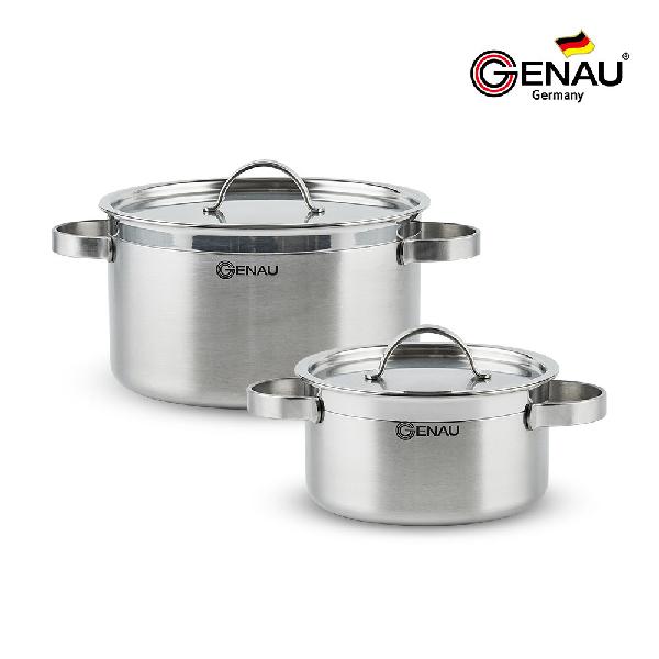 3-Ply IH Stainless Steel Pot Set (2-Piece: Casserole 18 + 24) product image