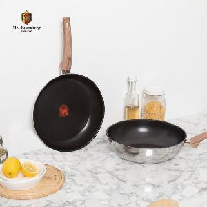 Eisenberg Glantz Heat-Sensor Stainless Steel Frypan Set (2 Pieces) product image