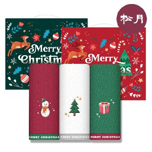 Songwol Towel Christmas 140G 30-Count 3P Set product image