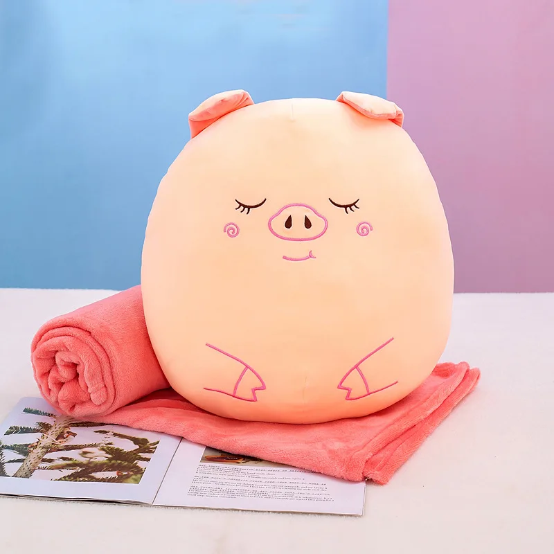 Levi - Cute Anime Plush Hugging Pillow - Pink Pig item image