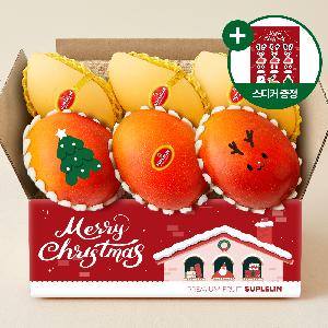 Christmas Sweet & Tangy Apple Mango & Thai Gold Mango (2kg, 4-6 pcs, Royal-Grade) with Sticker Gift product image