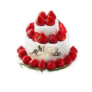 Christmas Two-Tier Fresh Cream Cake product image