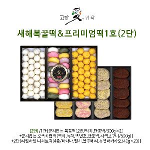 Gochang New Year Honey Rice Cake & Premium Rice Cake Set 1 (2-Tier) product image