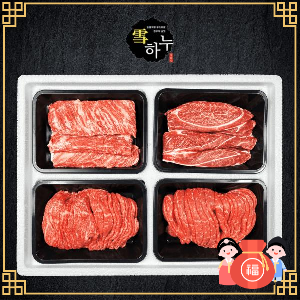 "Beef Party Time" Premium 1++ Grade Korean Beef Set #1 2.2kg item image