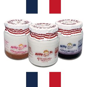Bottle & Compote Yogurt 330g Plain1 + Strawberry1 + Blueberry1 product image