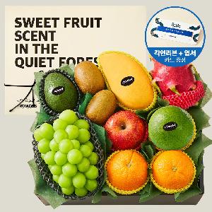 [Suplelin] "Ribbon Message" Seasonal Fruit Gift Set #6 (8 Types, 3.1kg) product image