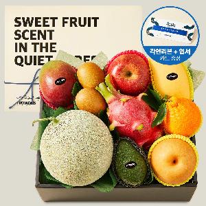 "Ribbon Message" Seasonal Fruit Gift Set #7 (9 Types, 4.5kg) product image