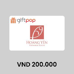 Hoàng Yến Cuisine VND200000 GiftCard product image
