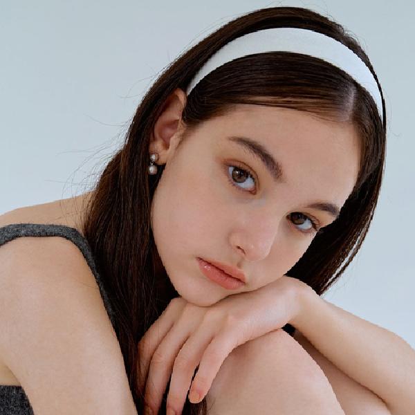 white satin headband product image