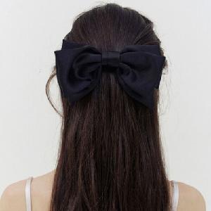 rosy silky black ribbon pin product image